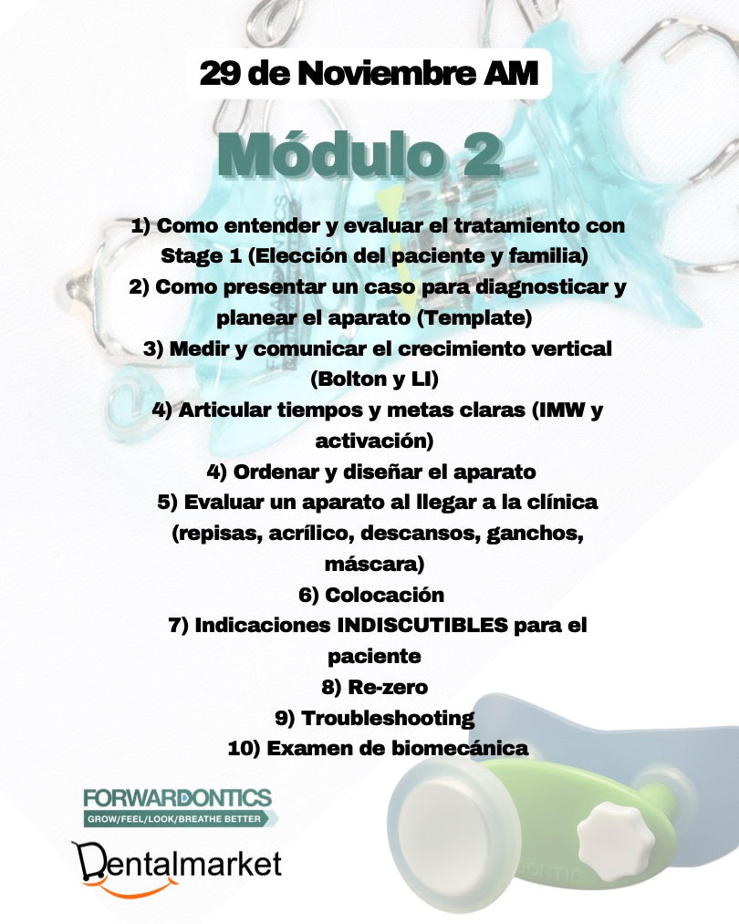 La Causa y la Cura de la Maloclusión: Guiando el Crecimiento. ¡28 y 29 Noviembre 2025!