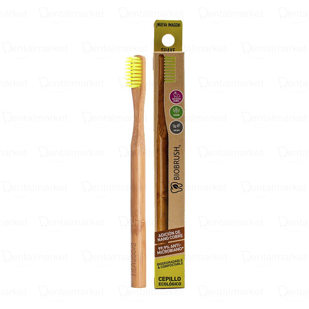 Cepillo de Dientes Suave Adulto Amarillo