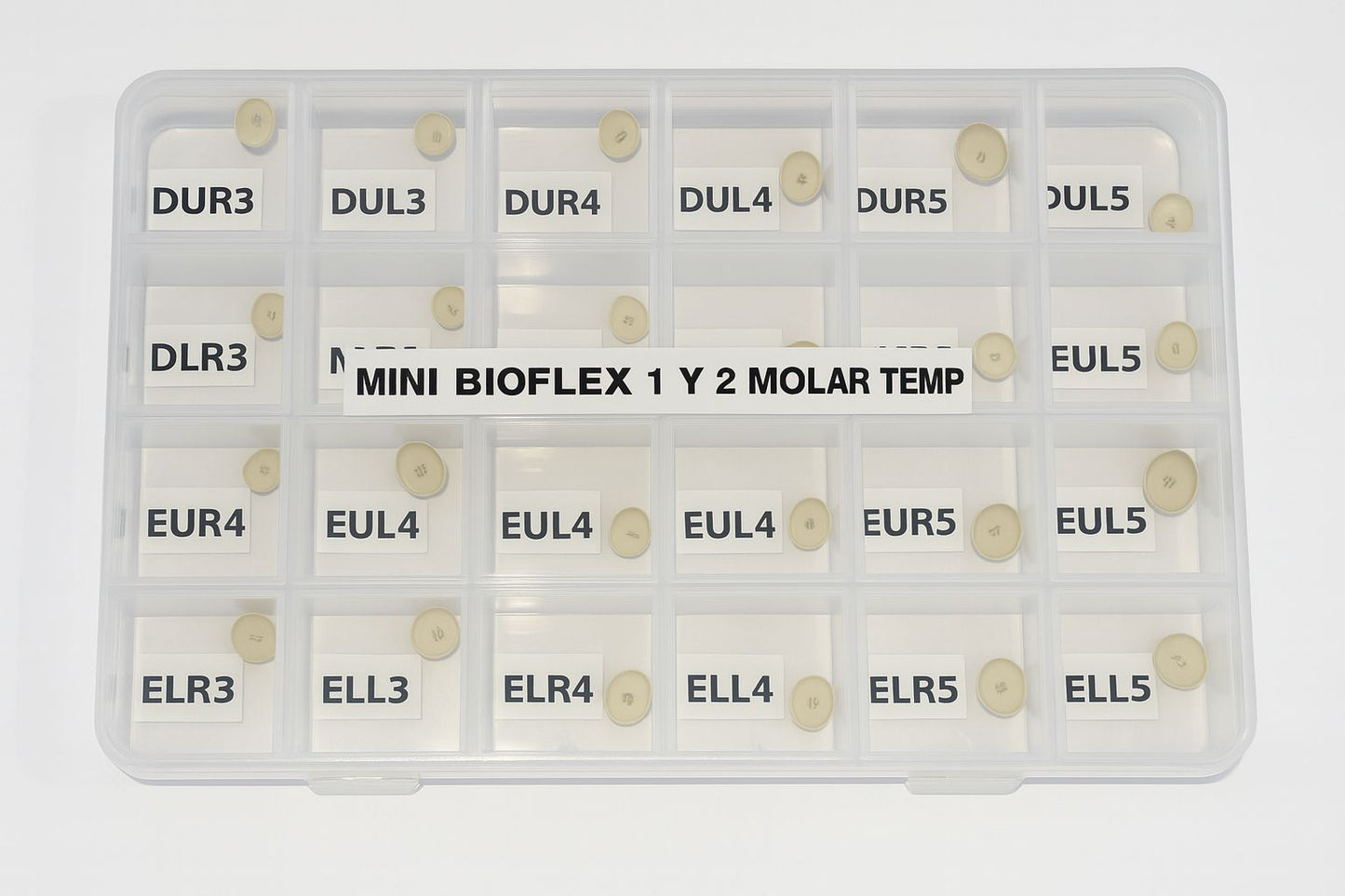 KIT Mini - Coronas BIOFLEX Nusmile - Primer y Segundo Molares Temporales