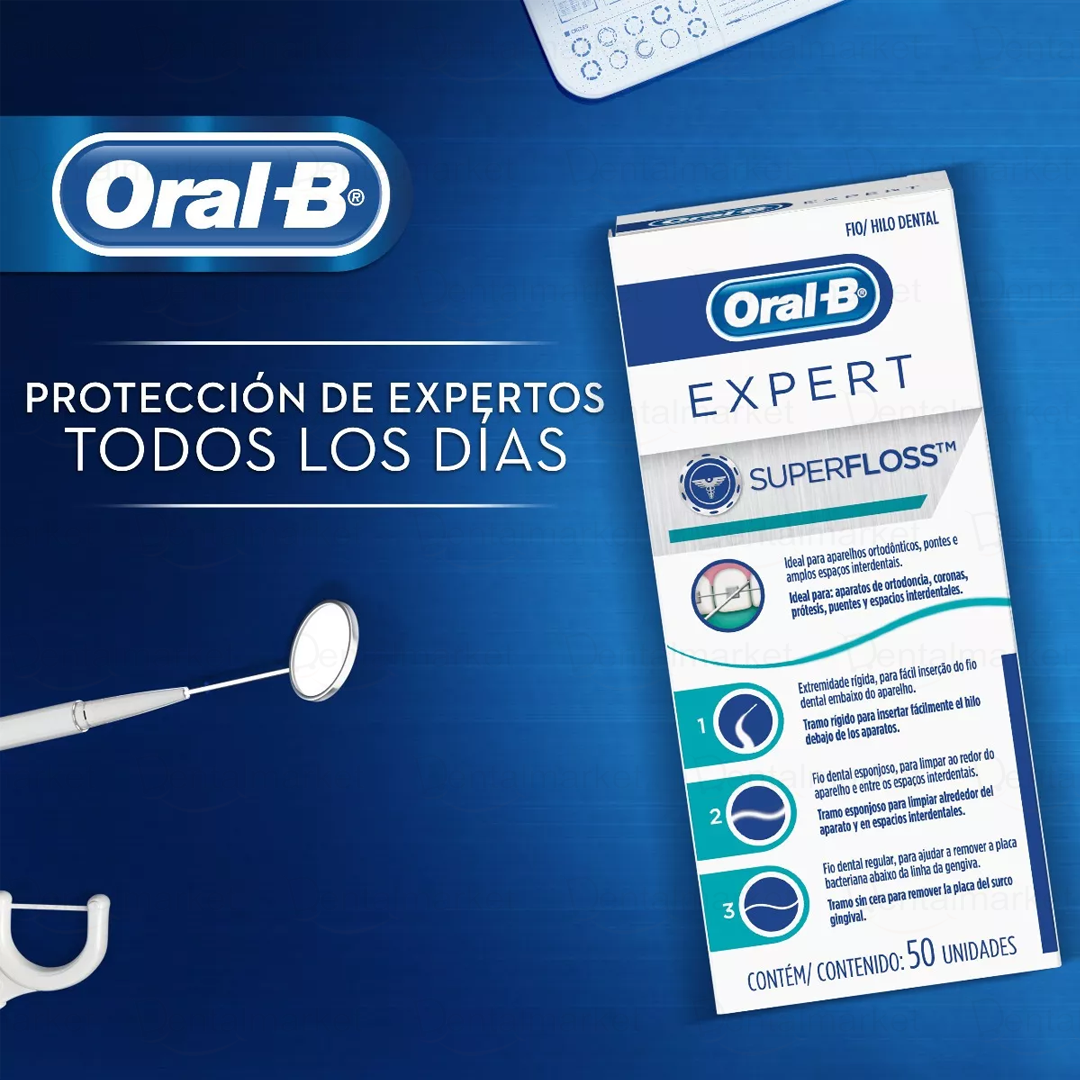 Hilo Dental Oral B - Superfloss - 50 Unidades