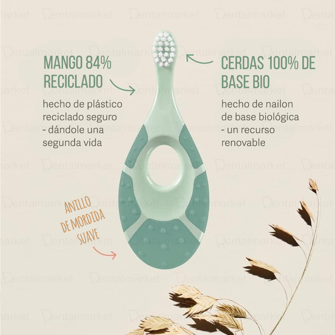 Pack cepillo infantil 0-2 años ecológico