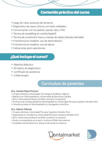 PREVENTA CURSO Teórico- Práctico ANQUILOGLOSIA EN BEBÉS: Diagnóstico y Tratamiento. ¡23 y 24 de Octubre 2026!