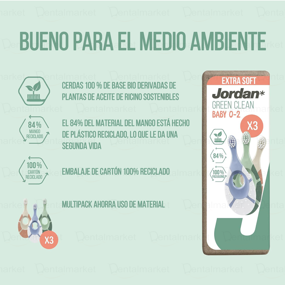 Pack cepillo infantil 0-2 años ecológico