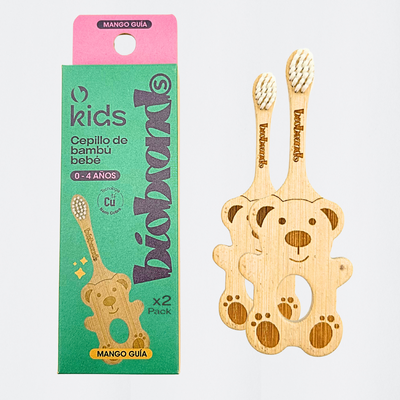 Cepillo de bambú Bebé