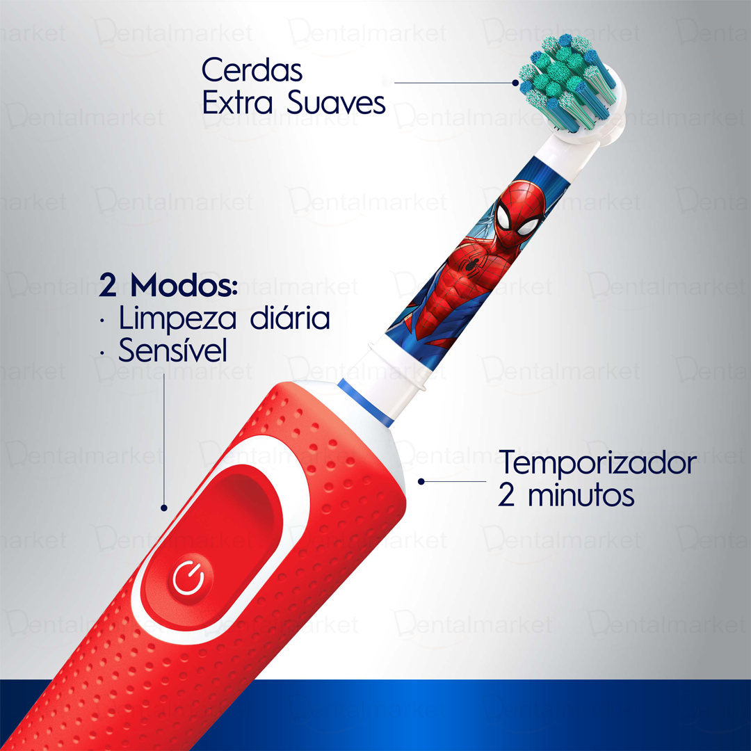 Cepillo El ctrico Vitality Kids Spider Man Dentalmarket Chile