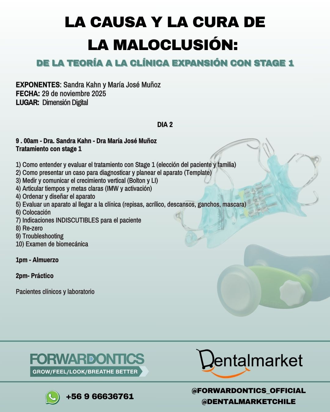La Causa y la Cura de la Maloclusión: Guiando el Crecimiento. ¡28 y 29 Noviembre 2025!