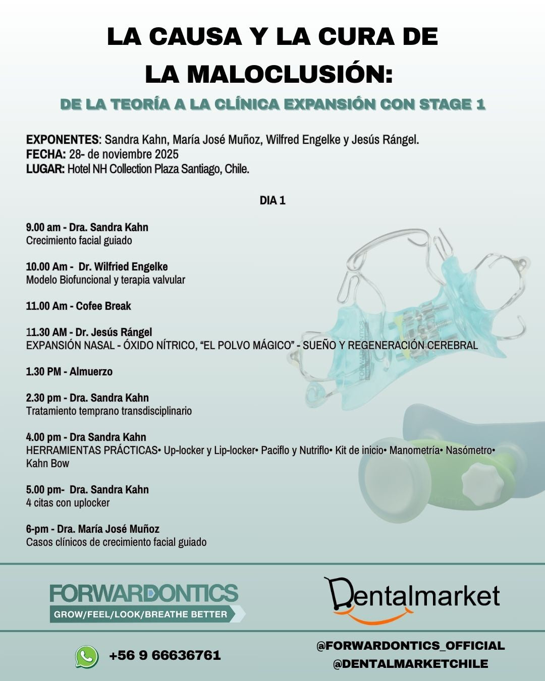 La Causa y la Cura de la Maloclusión: Guiando el Crecimiento. ¡28 y 29 Noviembre 2025!